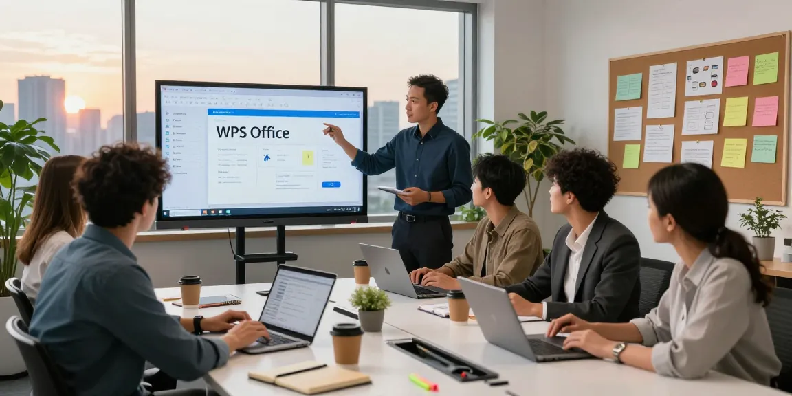 Team collaboration at the WPS Official Website workspace showcasing innovative software development.