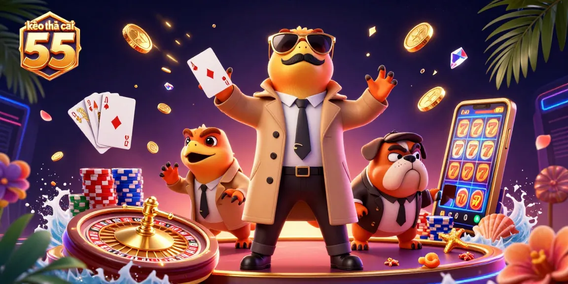 Experience kèo nhà cái 55 with raptors in disguise at a vibrant VIP casino scene.